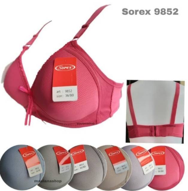 Bra bh Sorex 9852 extra comfort big cup tanpa kawat