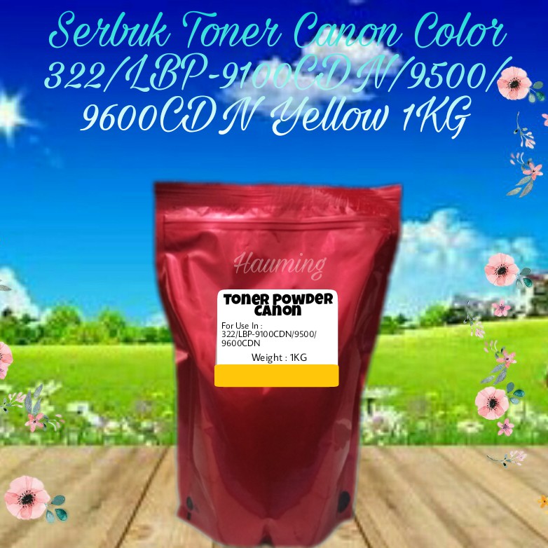 Serbuk Toner Canon EP 322 LBP-9100CDN 9500CDN 9600CDN 9100 9500 9600 LBP9100 LBP9500 Yellow 1kg