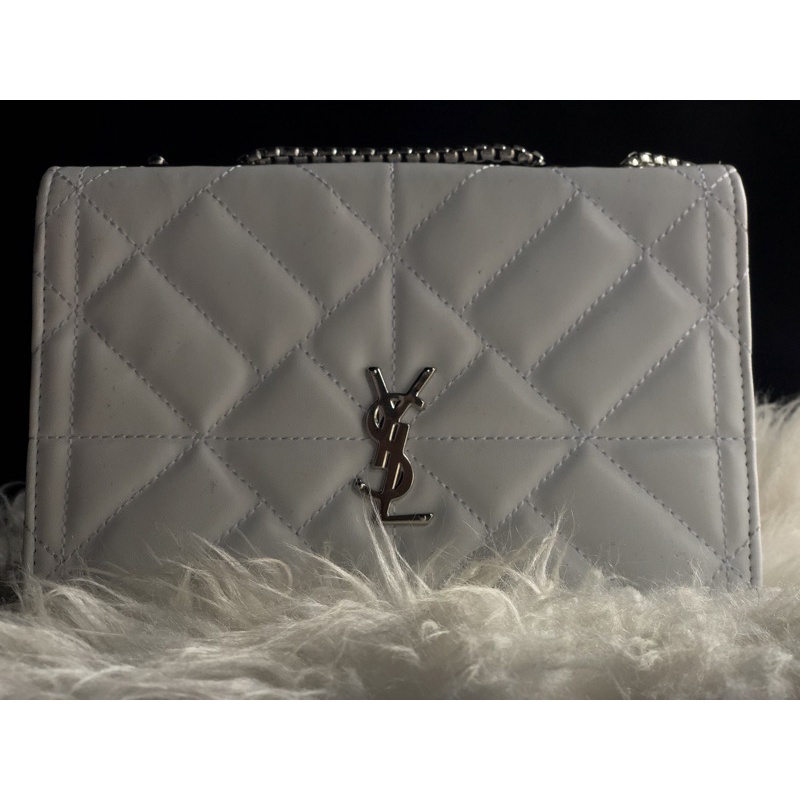 TAS import YSL putih