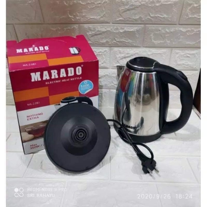 COD Teko Listrik Pemanas Air Kettle Electric Marado 2 Liter