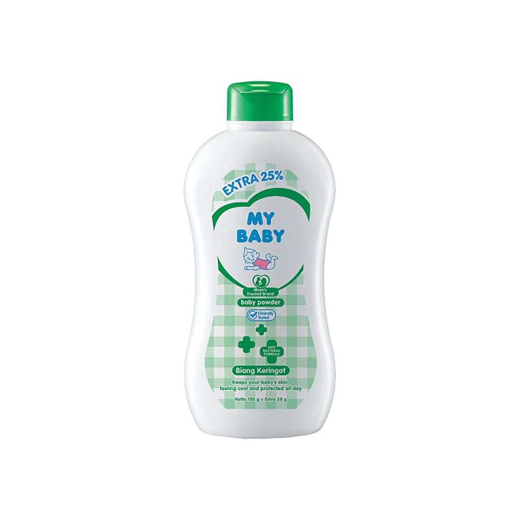 My Baby Powder Extra Bedak Bayi 150g + 38g - Bedak Tabur Bayi