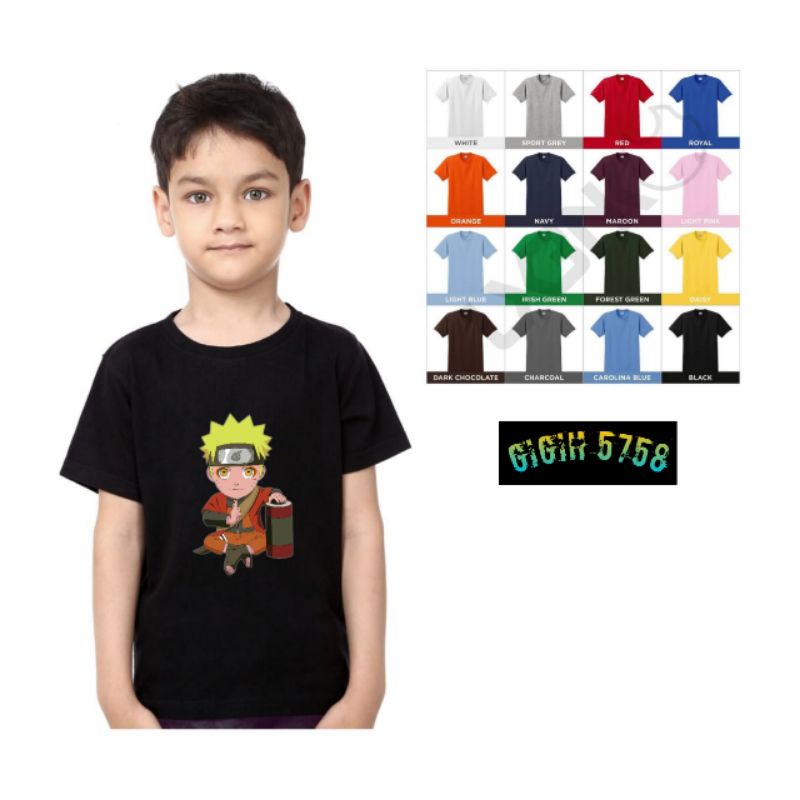 KAOS ANAK NARUTO / BAJU ANAK NARUTO / BAJU KAOS ANAK NARUTO TERBARU