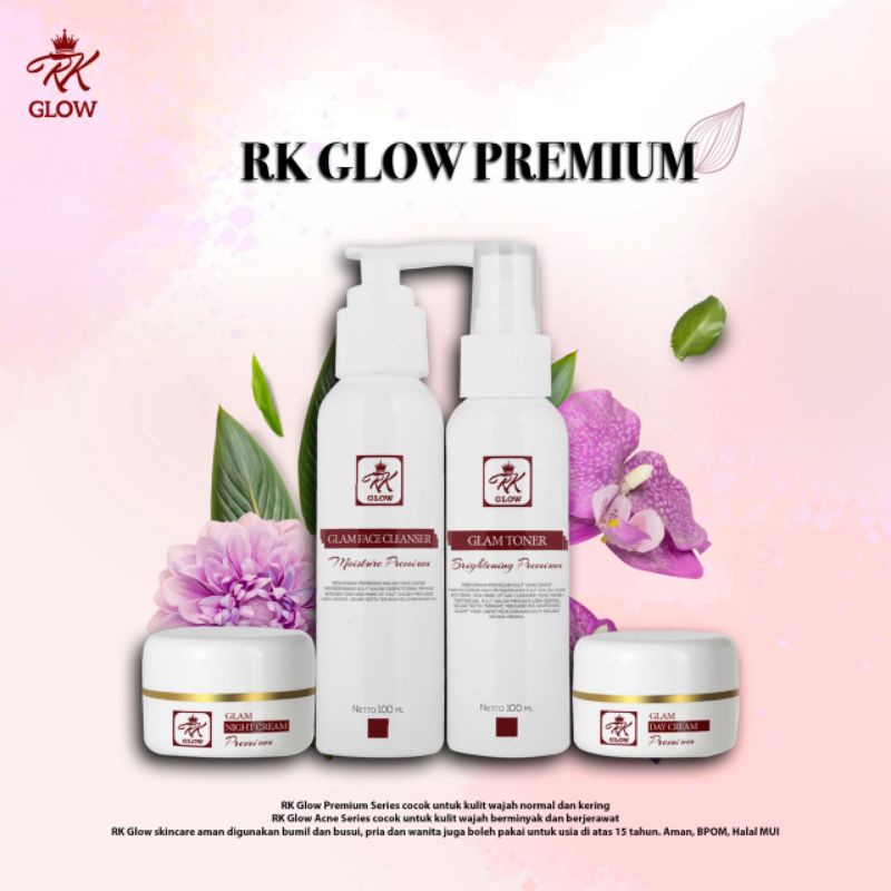 Paket skincare RK Glow Premium / RK Glow Acne Series ORI 100% , BPOM , EXP 2025, paket wajah super g