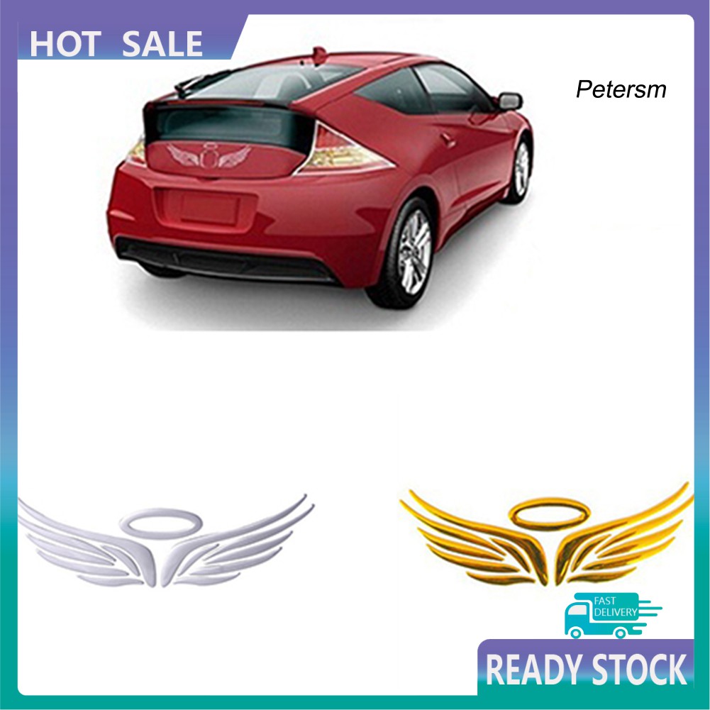 Rxx Stiker Mobil Motif Sayap Malaikat 3d Untuk Dekorasi Exterior