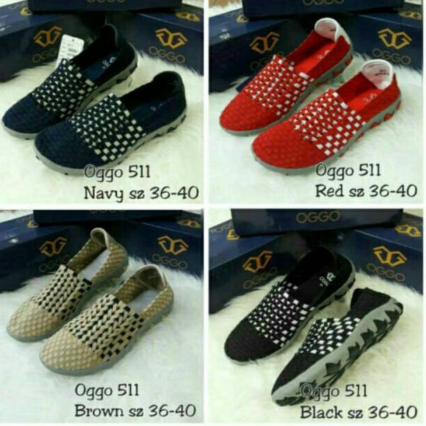 Sepatu rajut OGGO 511 Flat ORIGINAL O98E