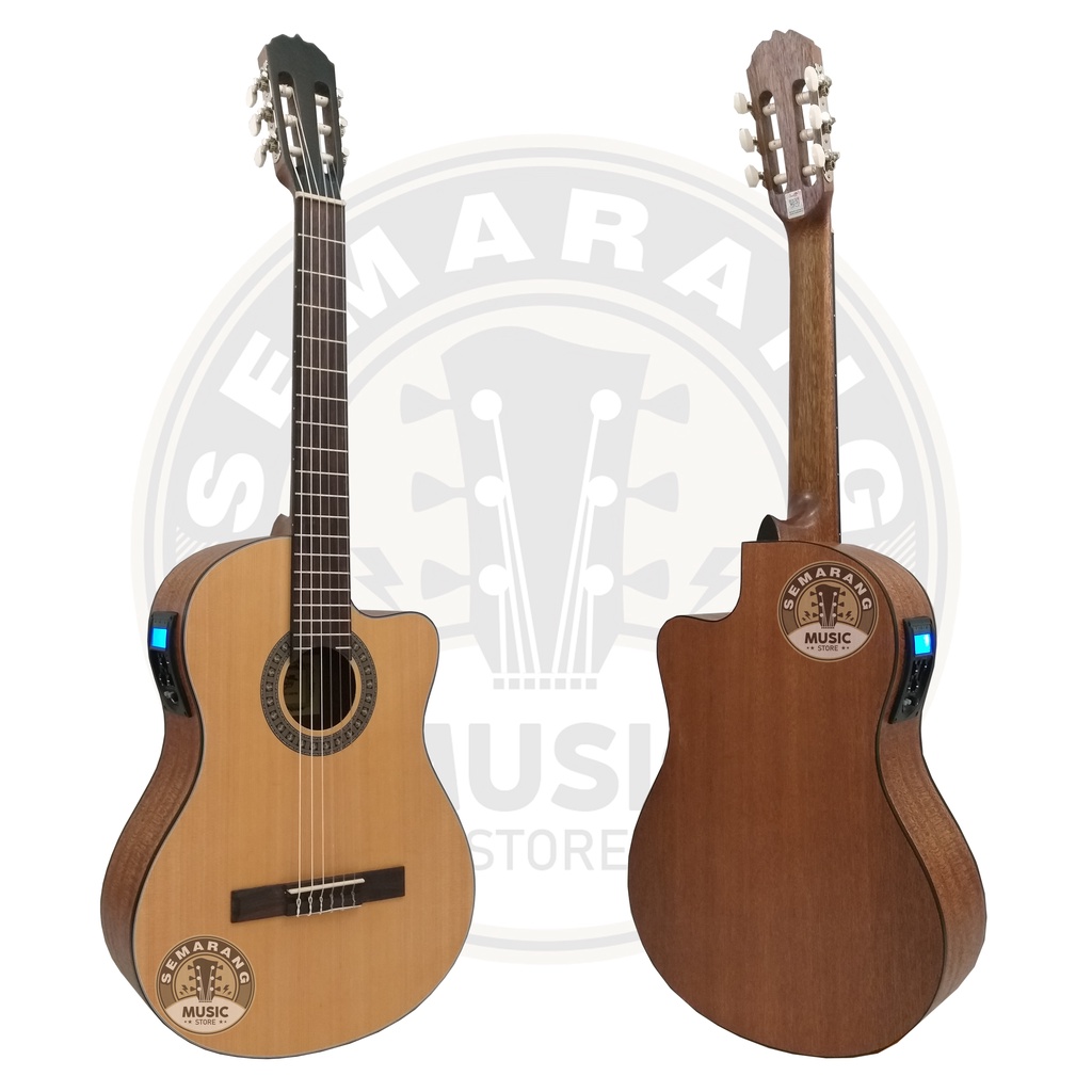 ORIGINAL!!! Gitar Klasik Elektrik Import Merk Cowboy CGC-100 NA CGC 100NS Equalizer Tuner LC Prener