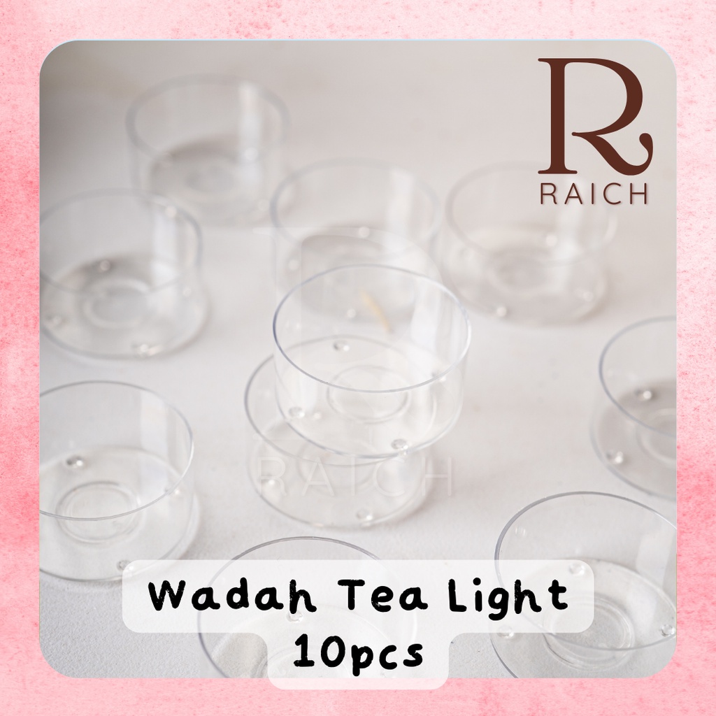 10 pcs Tea Light Jar Candle / Wadah Cup Tempat Lilin Tealight Kosong Tahan Panas