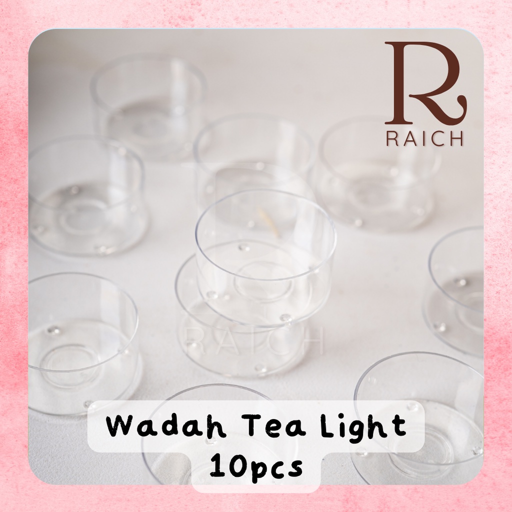 10 pcs Tea Light Jar Candle / Wadah Cup Tempat Lilin Tealight Kosong Tahan Panas