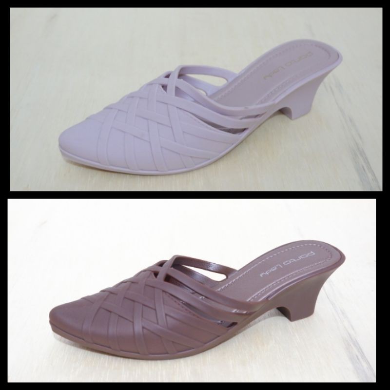 Sandal jelly wedges wanita termurah porto lady weges