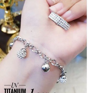 Gelang dan cincin titanium JGR