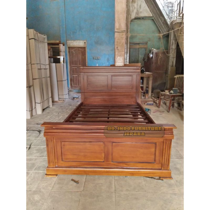 dipan tempat tidur bale bale murah minimalis bahan kayu jati jepara
