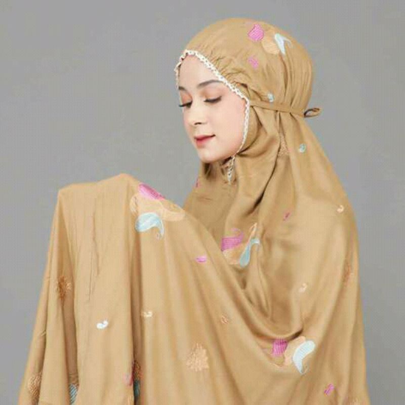 mukena dewasa rayon bordir starla