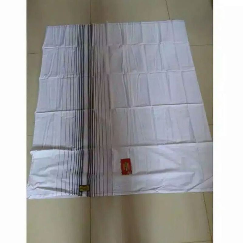 sarung wadimor motif putih elegant