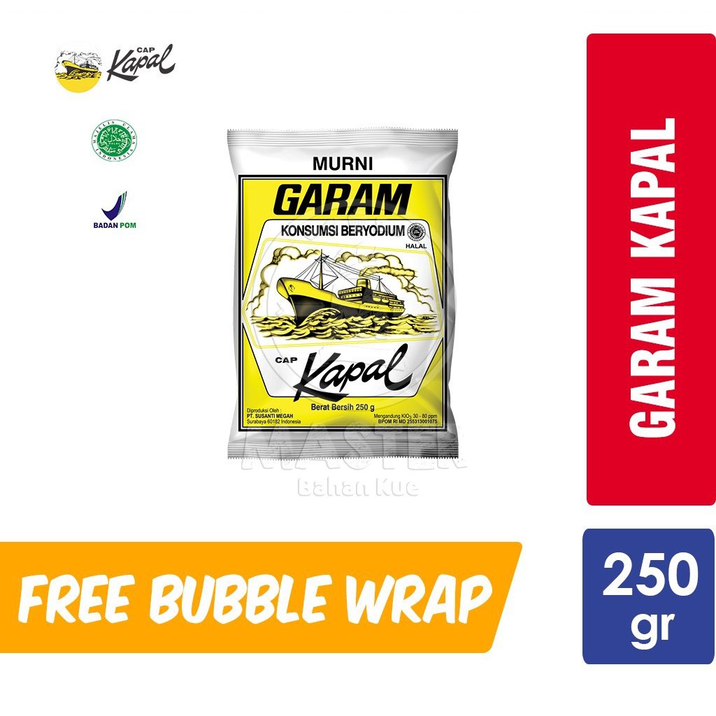

Garam Kapal Beryodium [250 gr]