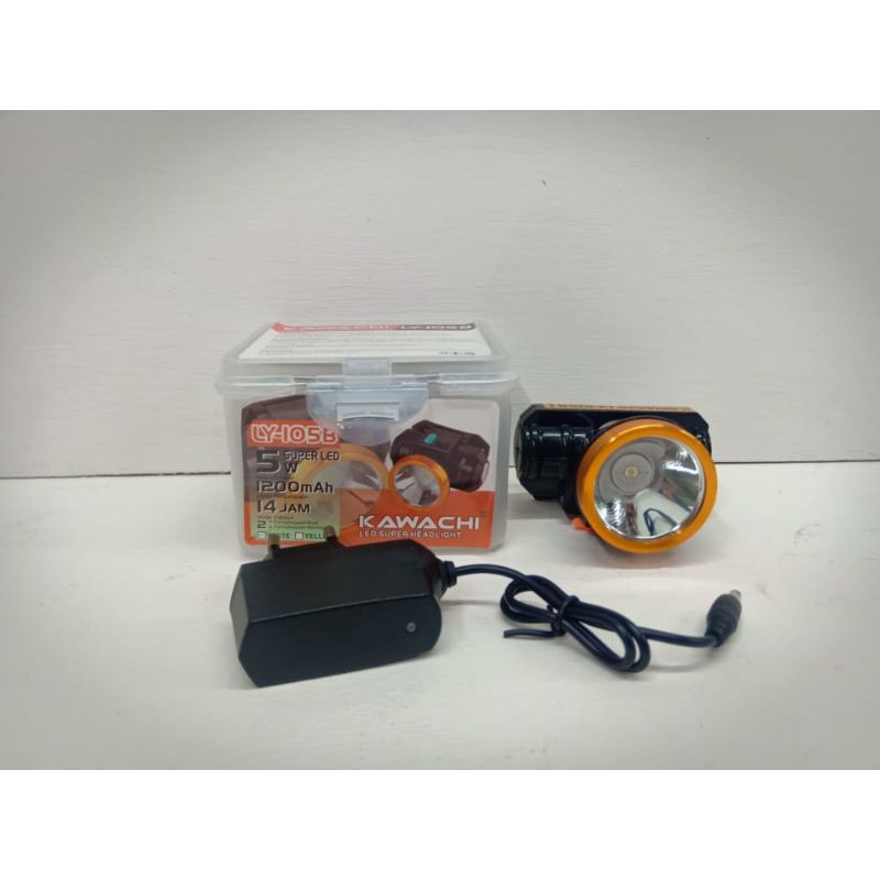 Senter lampu kepala/headlamp Kawachi LY 105 5watt