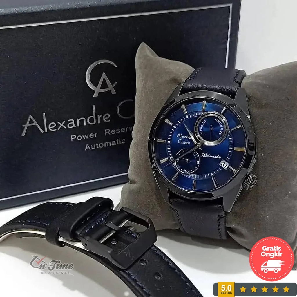 Jam Tangan Alexandre Christie Pria AC 3041 Ma Automatic Original