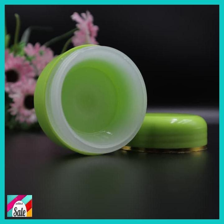 MAKEUPKEMASAN- POT CREAM 30GR - BAHAN PP - FULL HIJAU STABILO -KECANTIKAN.