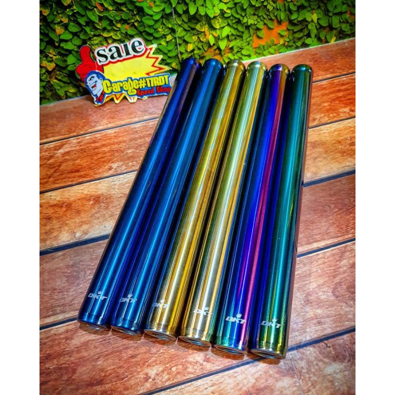 As Shock Depan Matic Gold Blue Rainbow 26Mm Matic Yamaha Honda Dll Product DKT Thailand Universal.