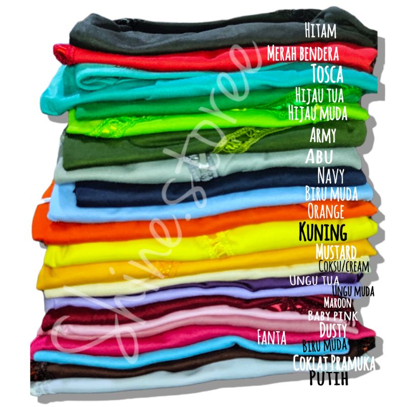 Kerudung sekolah Rabbani KW SD, SMP, SMA/ Kerudung instan kaos anak ukuran M