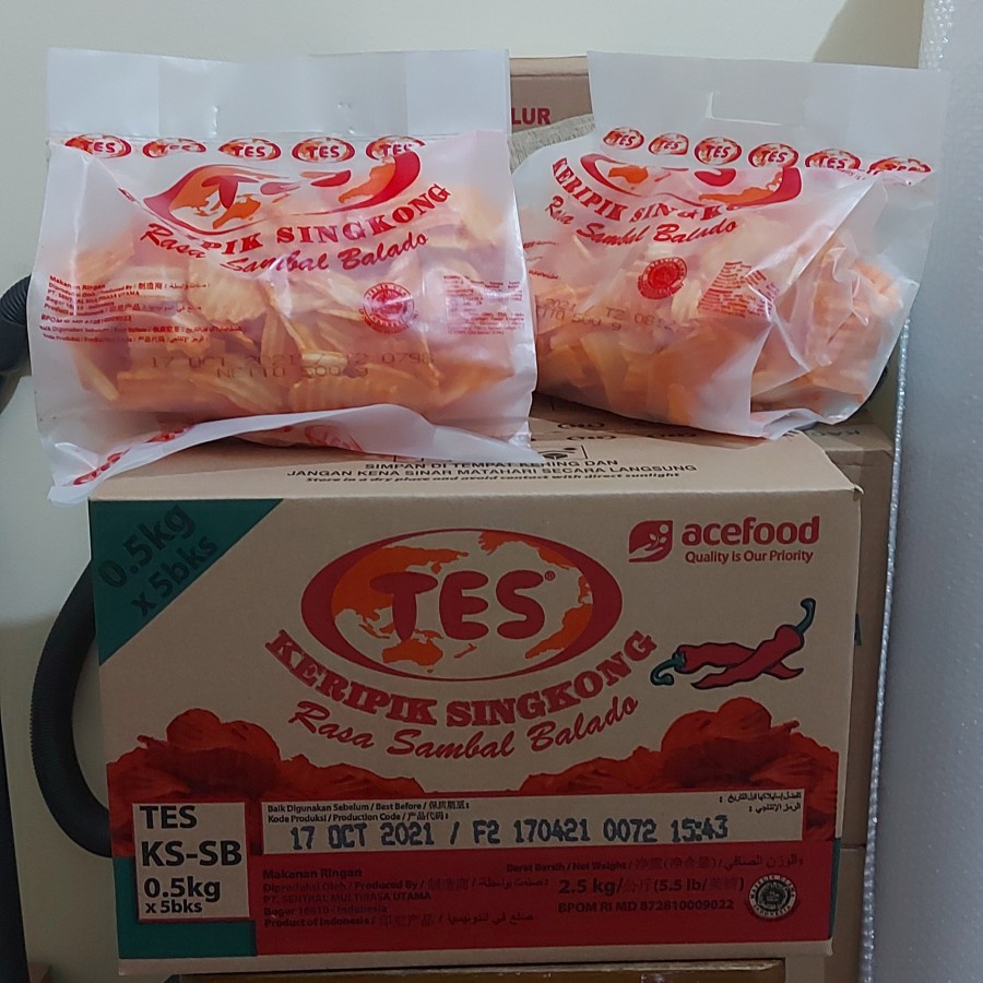 

keripik singkong balado tes 5 pack@500g