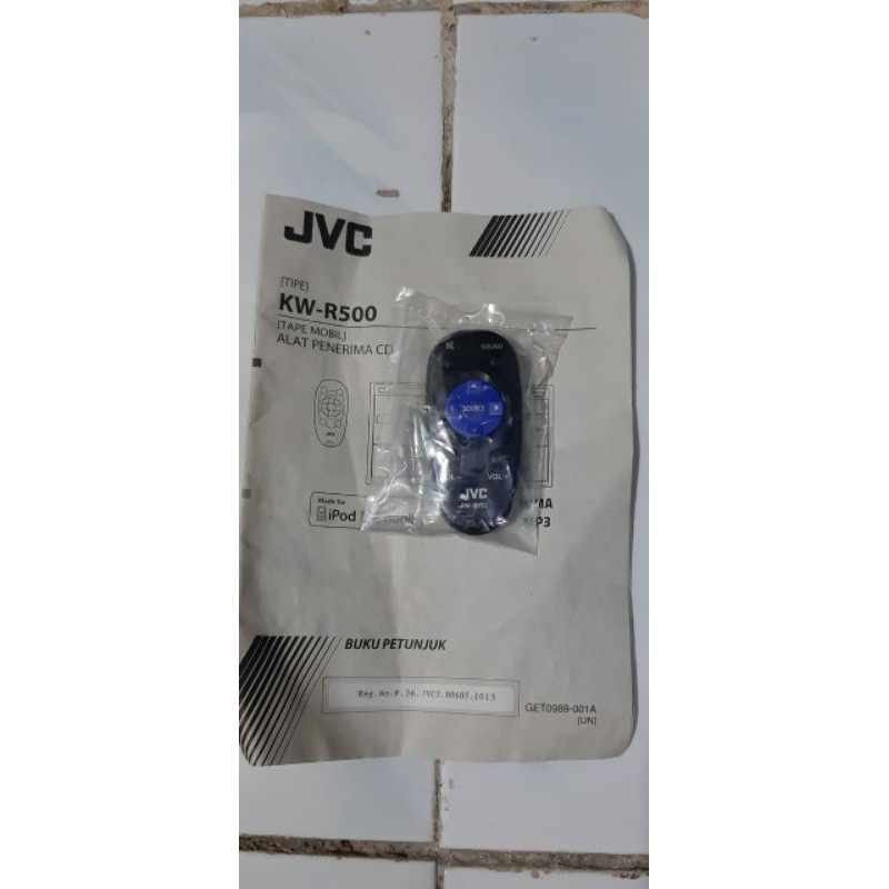 REMOTE REMOT TAPE MOBIL JVC KW-R500 RM-RK50 ORIGINAL ASLI