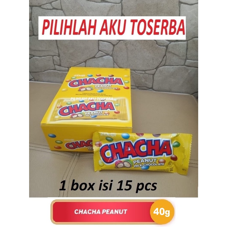 CHACHA PEANUT Milk Chocolate 40 g - (HARGA 1 BOX ISI 15 PCS)