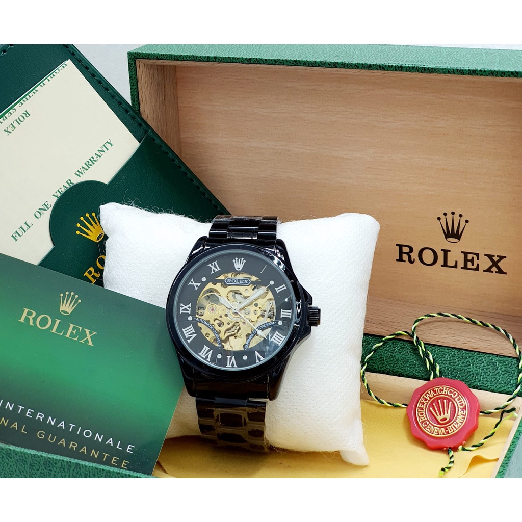 ROLEX - Autometic Jam Tangan Rolex Pria / Jam Tangan Otomatis Tanpa Baterai / Jam Pria otomatis Stai