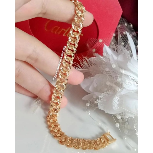 Luxuriousjewelery- Gelang tangan sisik naga Replika Berlian