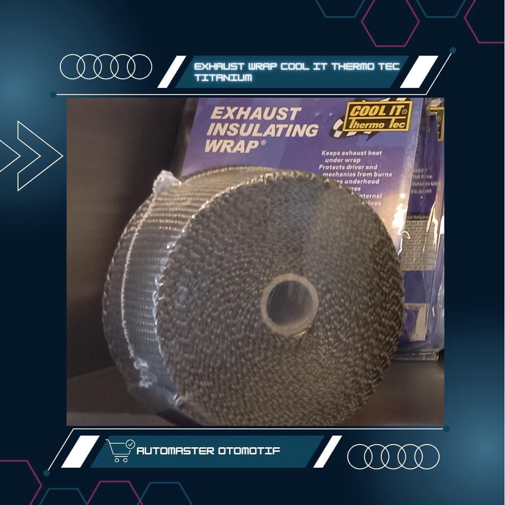 

Exhaust Wrap Cool It Thermo Tec Peredam Panas Downpipe Titanium