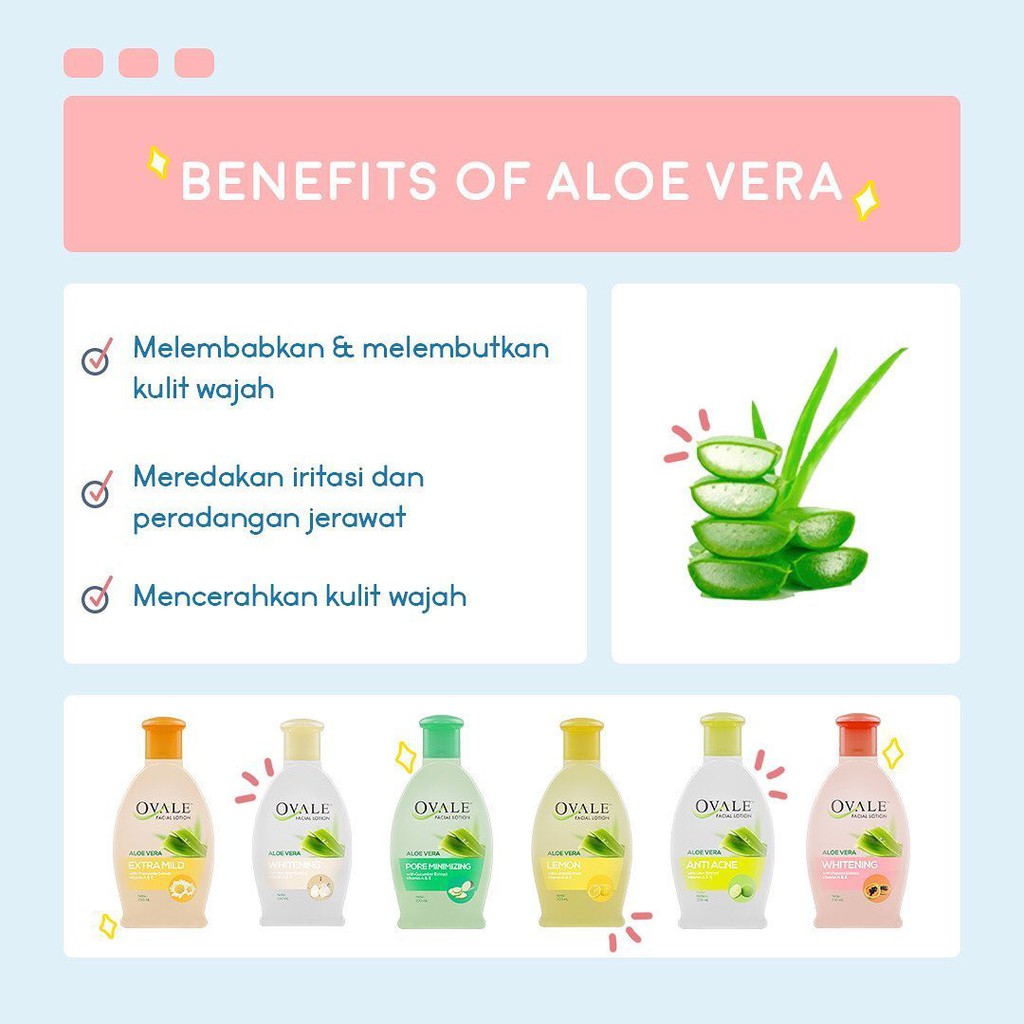 ⭐BAGUS⭐ OVALE FACIAL LOTION | Cleanser Wajah 60 / 100 / 200ml