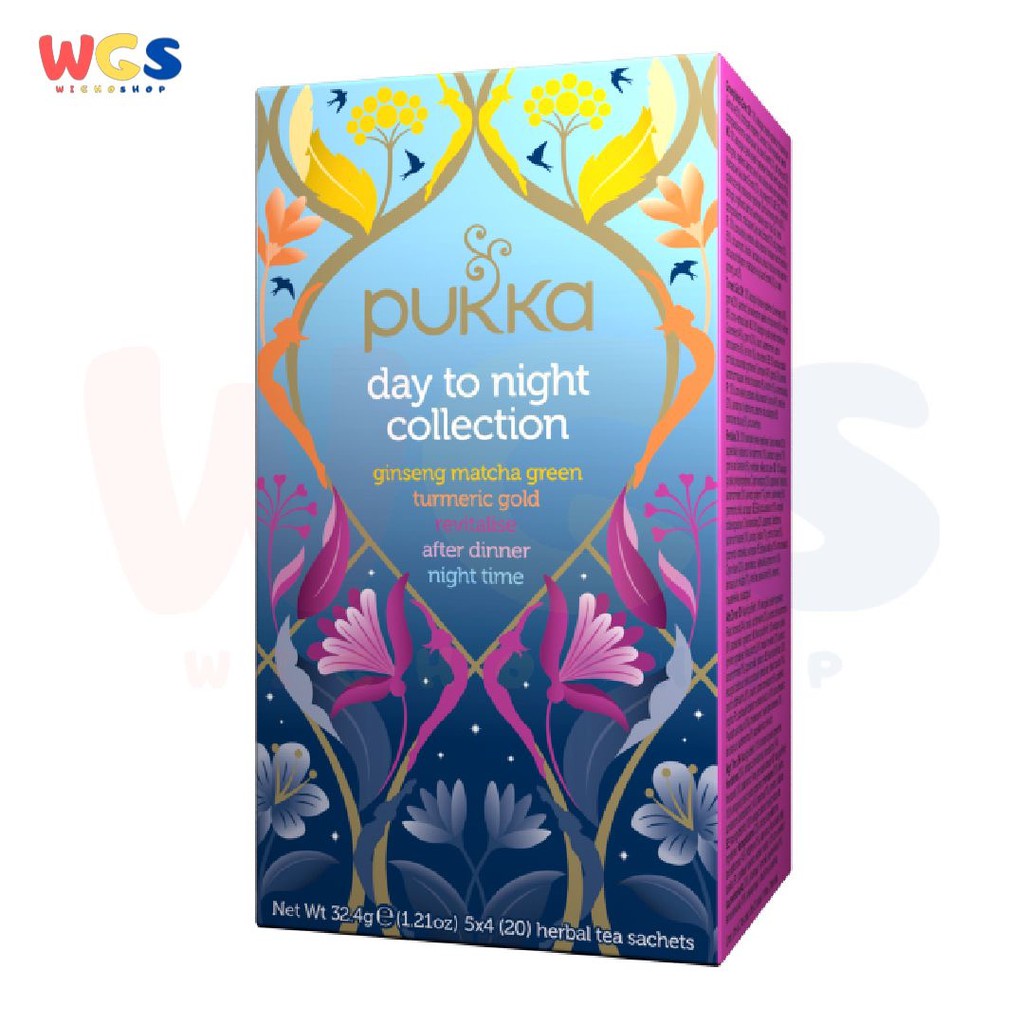 Pukka Day to Night Five Organic Herbal Teas 20 sachets 32.4g