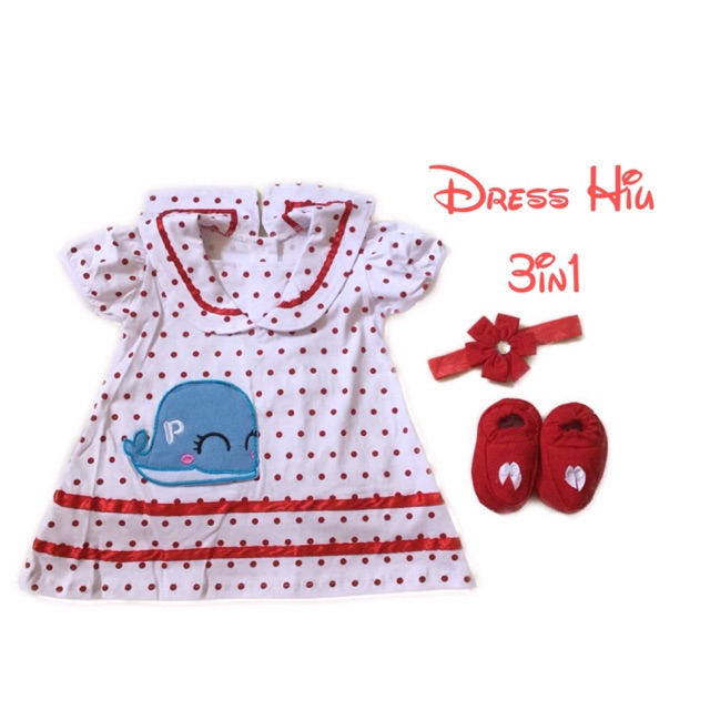 Dress SNI Baby Hiu Baby 3 - 12 bulan