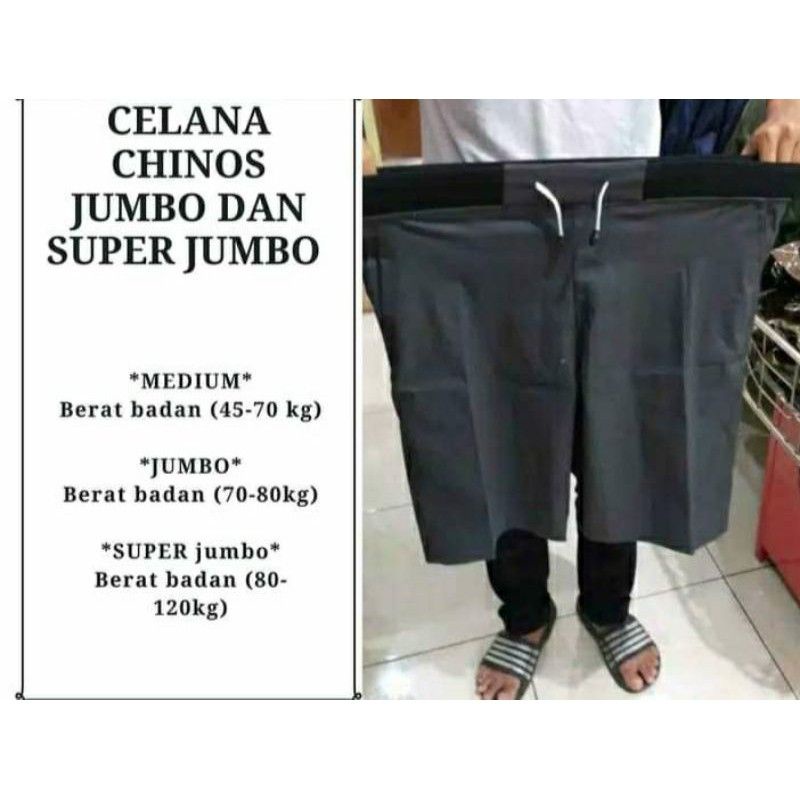 CHINOS PENDEK JUMBO