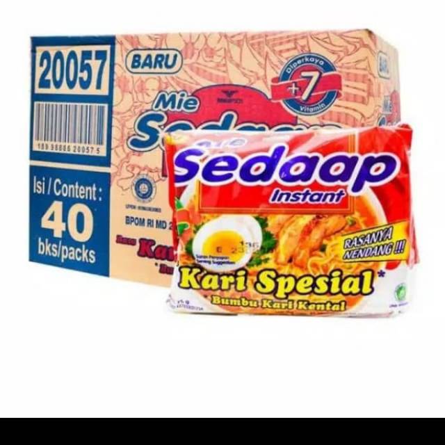 Mie Sedaap Kari Spesial 1 Dus 40pcs mi instan sedap kari