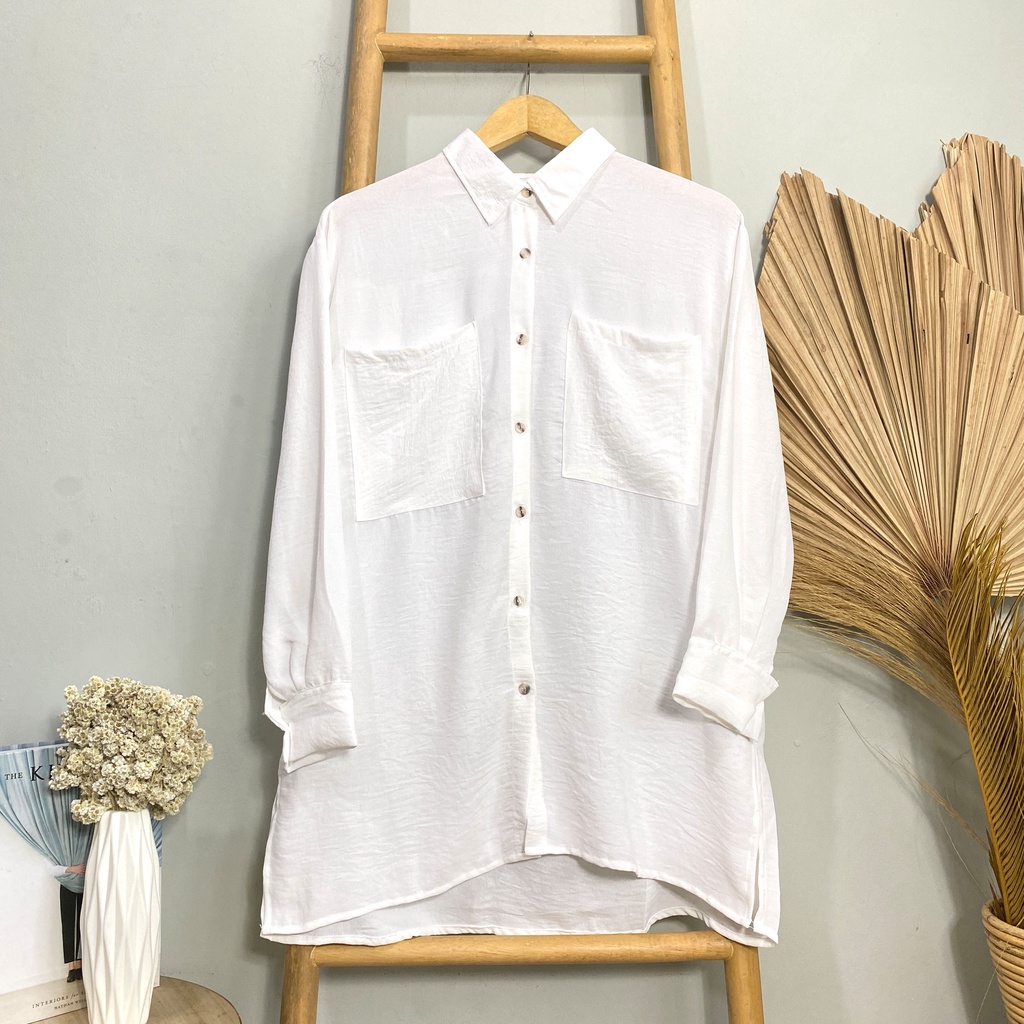 KEMEJA BLOUSE OVERSIZE DAISHA AIRFLOW DAILY OFFICE SHIRT PREMIUM B599