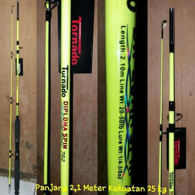 Joran Fiber Glass Tornado Diploma Panjang 1,65 Meter Kekuatan 25 "Harga Promo"