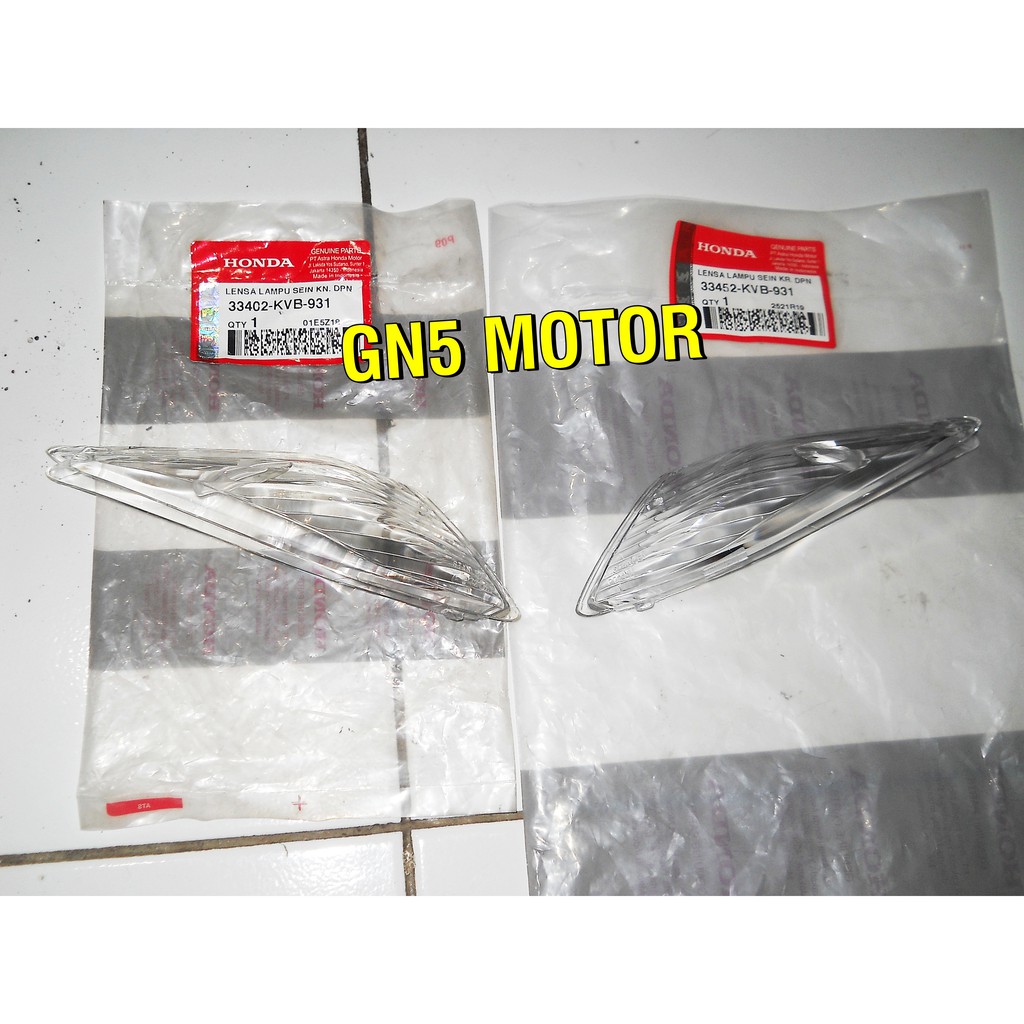 SEPASANG MIKA SEN DEPAN HONDA VARIO 110 KARBU ORISINIL AHM ORIGINAL 33402-KVB-931 33452-KVB-931