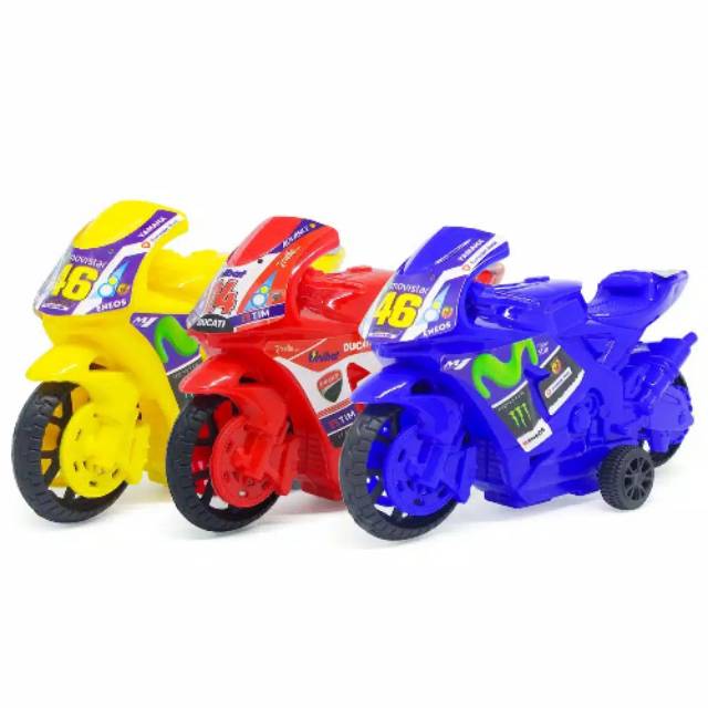 Mainan motor rossi pullback besar