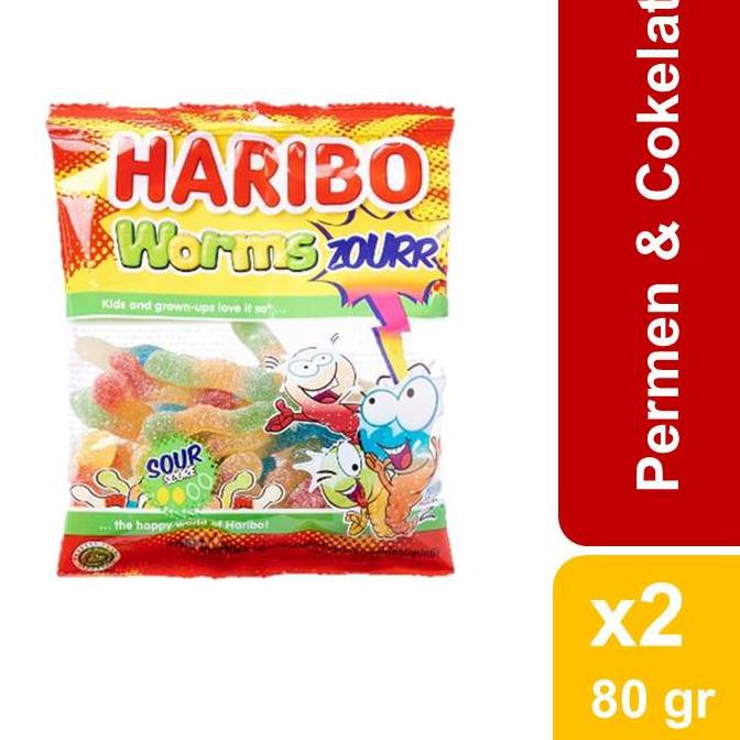 

SELLER!!!! Haribo Worms Zourr 80 gr x 2 pcs