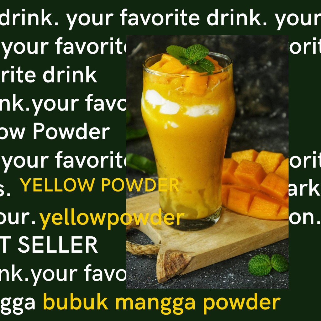 

BUBUK MINUMAN KING MANGGO 1kg / Bubuk Minuman Mangga / Manggo Booster / Thai Mango/ mangga powder