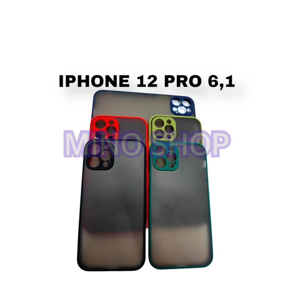 SOFTCASE IPHONE 12 PRO 6.1 INC - HARDCASE DOVE MYCHOICE PLUS PELINDUNG KAMERA - AERO CASE