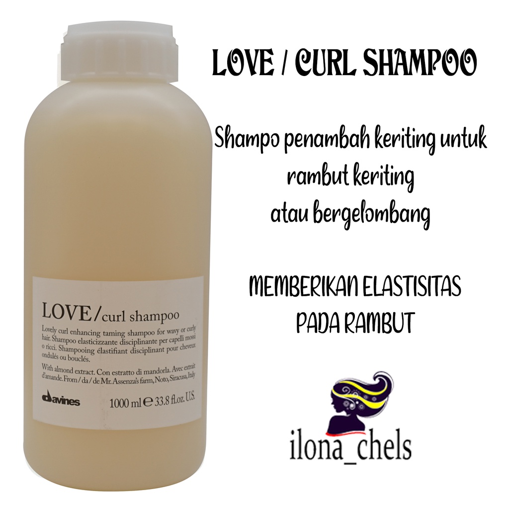 Jual DAVINES LOVE CURL SHAMPOO 1000 ml | Shopee Indonesia