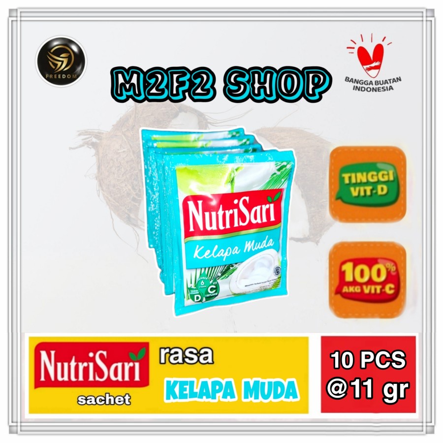 

NutriSari Minuman Serbuk Kelapa Muda Sachet - 11 gr (Kemasan Renceng)