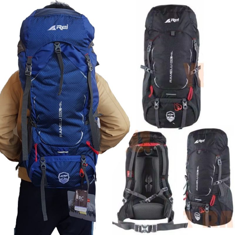 Arei Original Carrier Tas Gunung Outdoor Rei Ramelu 60 + 5 L