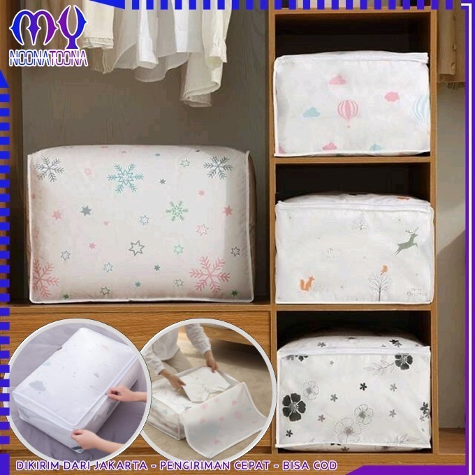 Storage Box  Selimut,Pakaiian Storage Bag Quilt Bag Tempat Penyimpanan Selimut Anti Air-PEVA-SC12