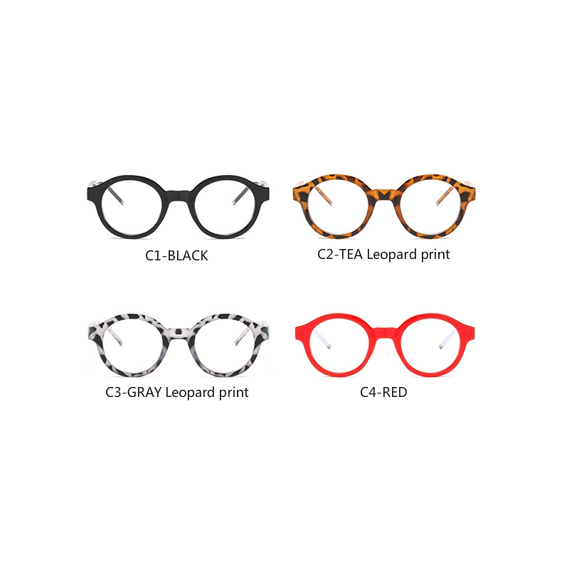 Fashion metal hinge round frame rice nail retro men's and women's glasses