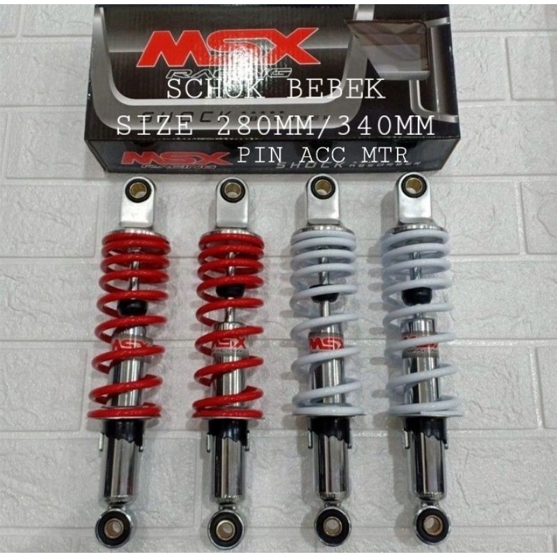 Shock Breakers Uk 280 &amp; 340 Shock Non Tabung Msx Racing Universal Untuk Semua Motor Bebek