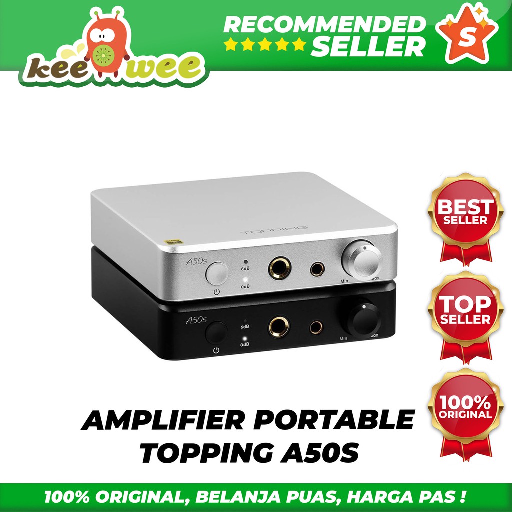 Topping A50S Amplifier Headphone Desktop Hitam, Perak - NFCA Modules