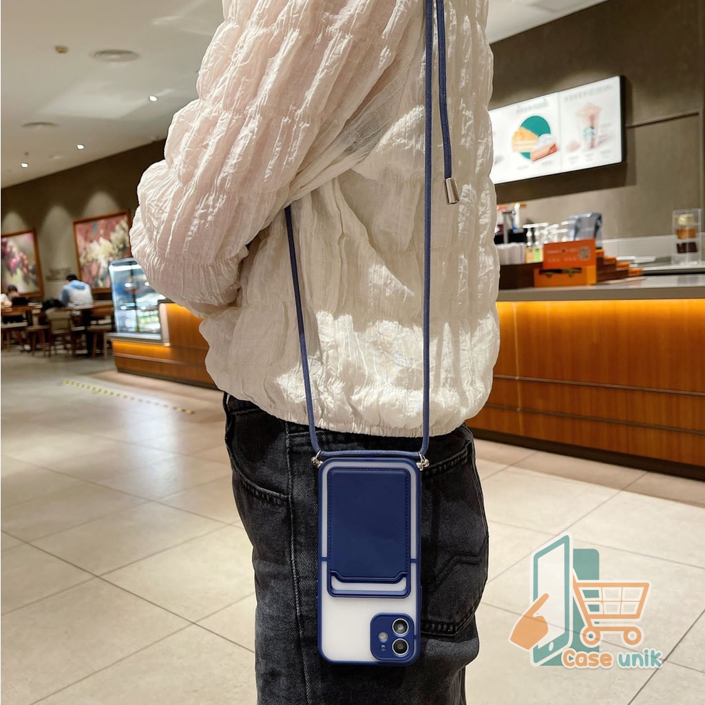 SOFTCASE SLINGCASE LANYARD AERO SLOTCARD VIVO Y11 Y12 Y15 Y17 Y15S Y01 Y12S Y20 Y20i Y20S Y21 Y21S Y21T Y33S Y32 CS4243