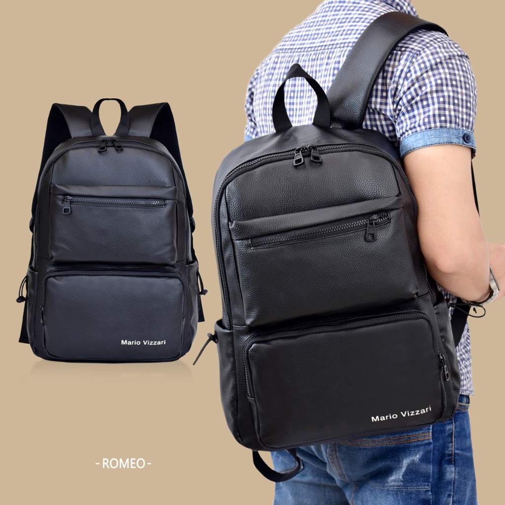 Tas Ransel Pria Kulit Mario Vizzario Romeo (F153) - Laptop